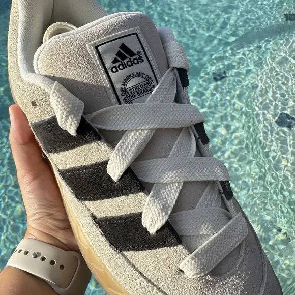 MEN'S Adidas Adimatic Low Sneaker Off White IE2226 - Picture 7 of 10